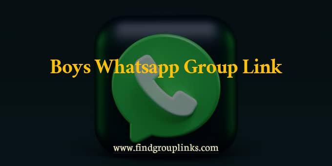 Boys WhatsApp Group Link